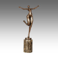 Statue Abstraite Statue Danseuse Décoration Bronze Sculpture TPE-803